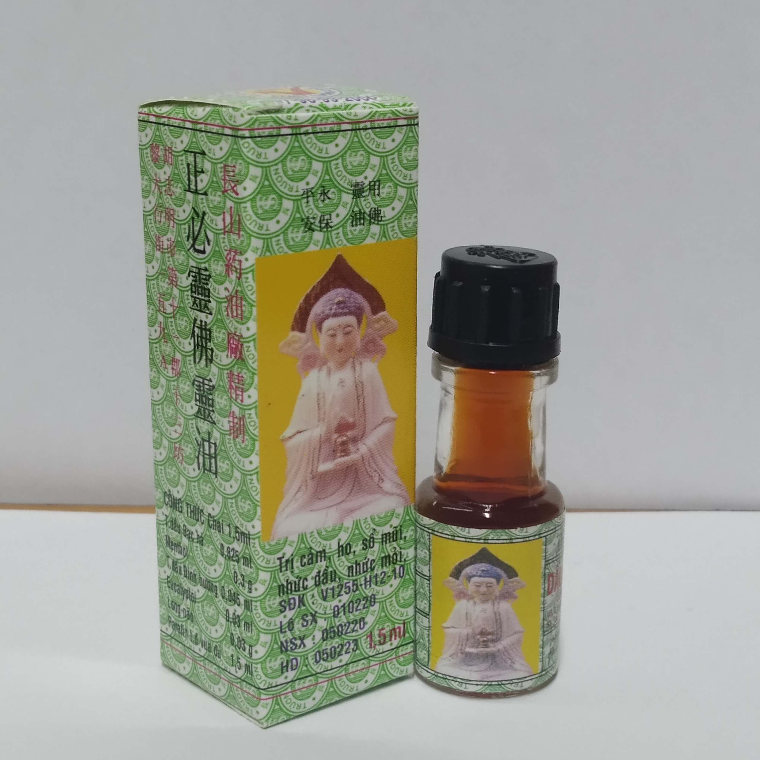 5 chai Dầu Phật Linh Trường Sơn 1.5ml