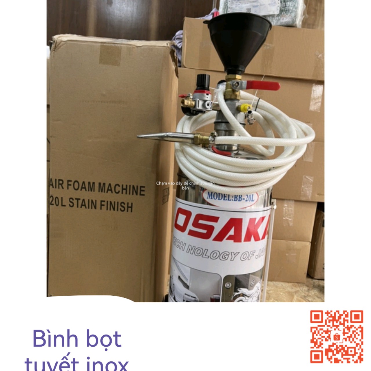 Bình bọt tuyết inox Osaka 20l, 40l, 80l