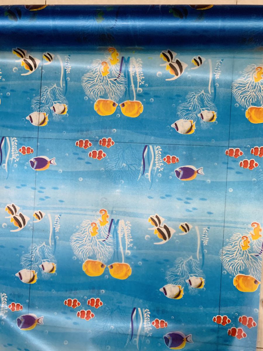 Combo 5m decal dán kính đại dương xanh DK46 (90x500cm)