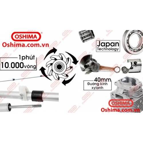 Máy cắt cỏ oshima 330 cam xám