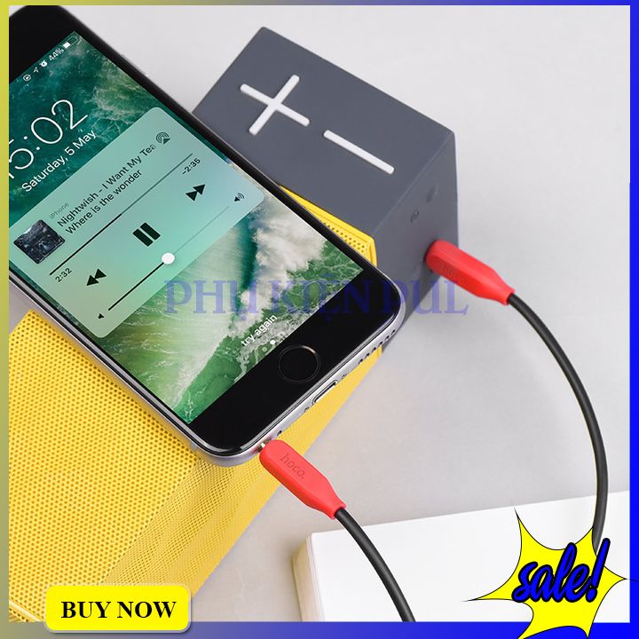 Cáp âm thanh 3.5mm hoco upa11 bảo hành 12 tháng