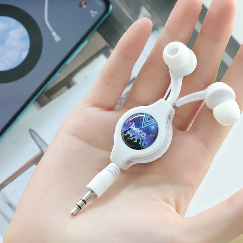 Tai nghe dây rút HOCO M68 có micro chân tròn 3.5mm