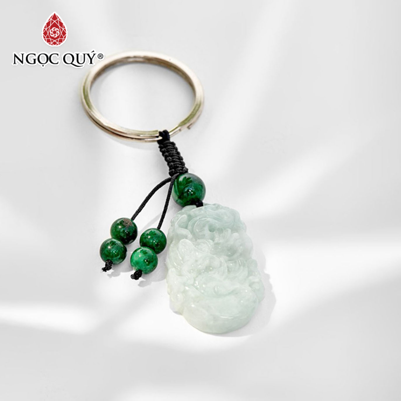 [HCM]Móc Khóa Đá Cẩm Thạch Phỉ Thúy - Ngọc Quý Gemstones