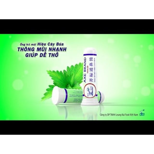 Ống hít mũi cây búa Axe Brand
