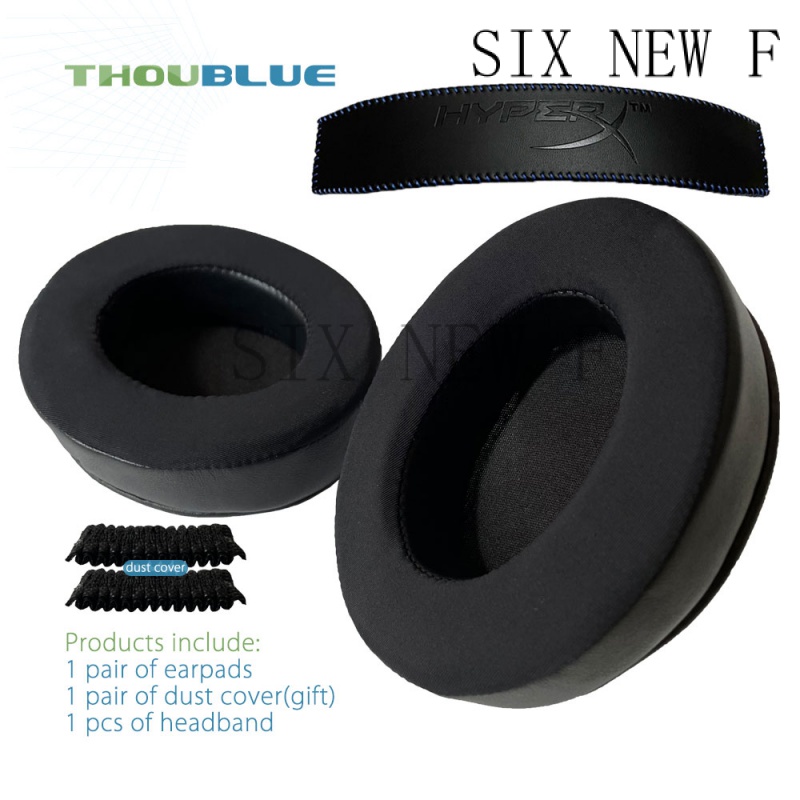 THOUBLUE Tai Thay Thế Miếng Lót Cho HyperX Cloud Core, Bạc Cloud II Cloud Alpha,Alpha PRO, alpha S Tai Nghe Chụp Tai Mút Bao