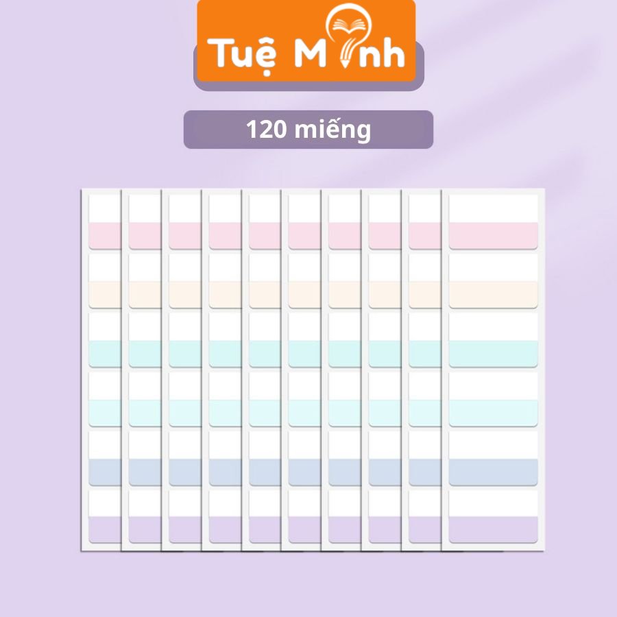 Note, đánh dấu trang No34, nhiều màu, basic tiện lợi, note gắn trang