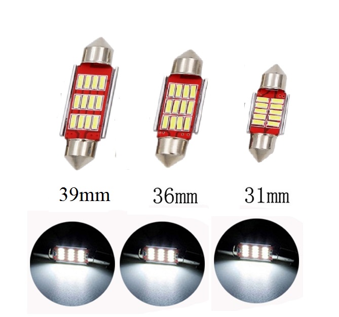Đèn led trần xe ô tô 31 - 36 - 39mm