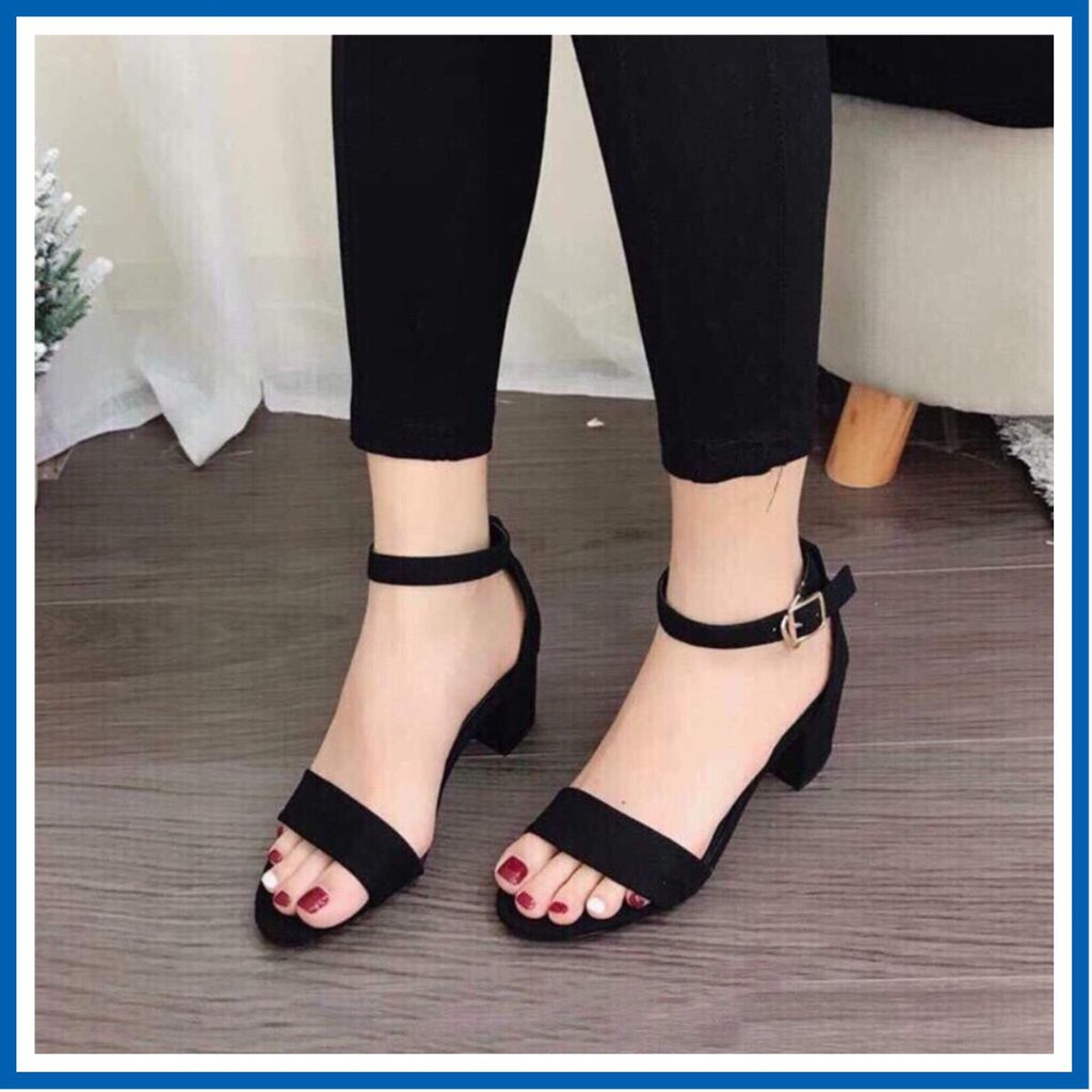 Giày nữ, sandal nữ phong cách Hàn Quốc da trơn MÃ VNKS1