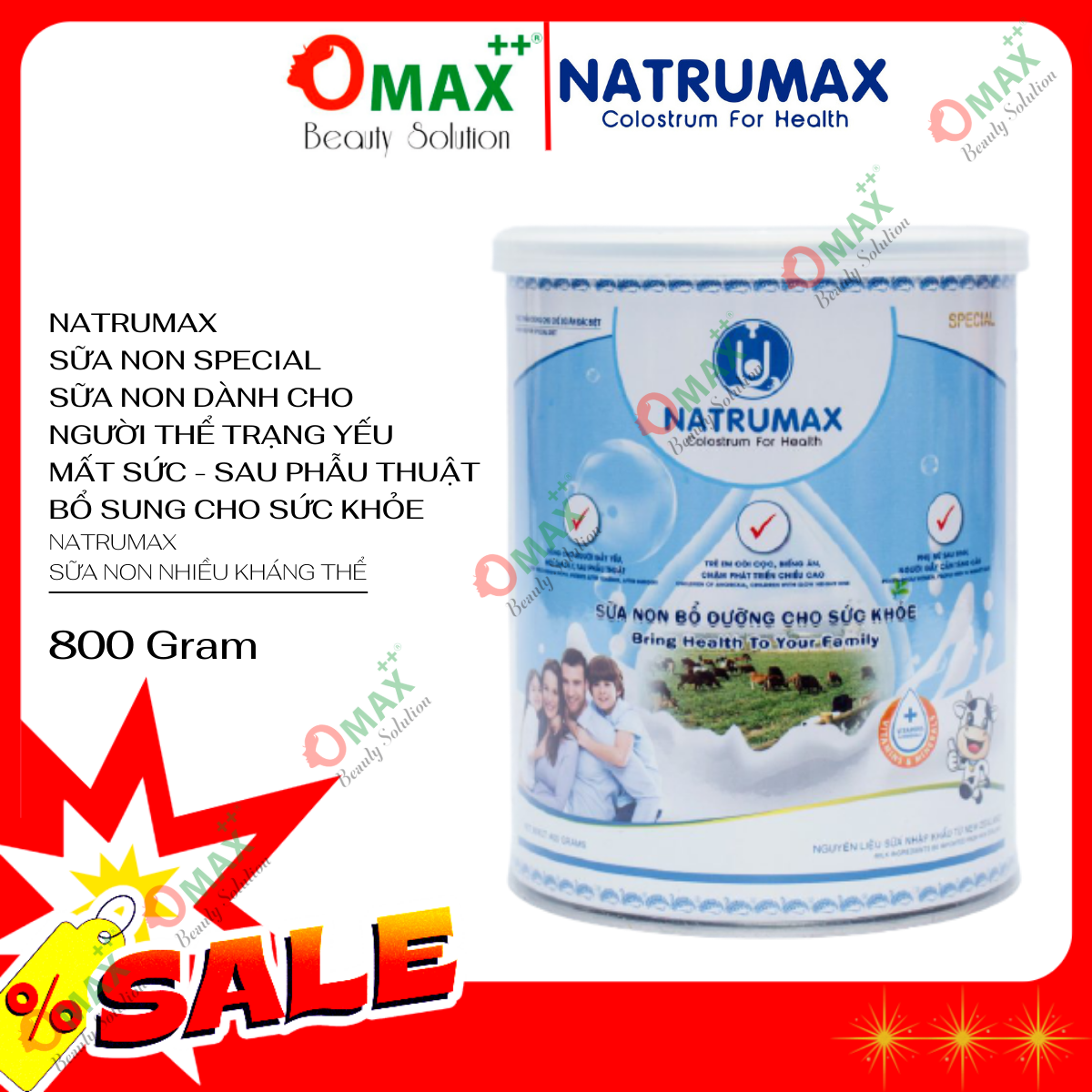 SỮA NON NATRUMAX SPECIAL 800g ( FAMILY ) dành cho cả gia đình