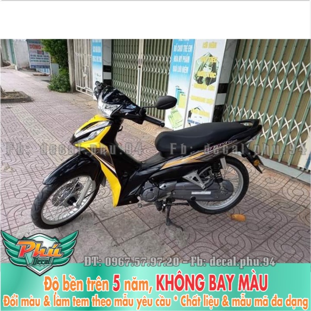 Tem rời Wave RSX vàng đen -mã 3