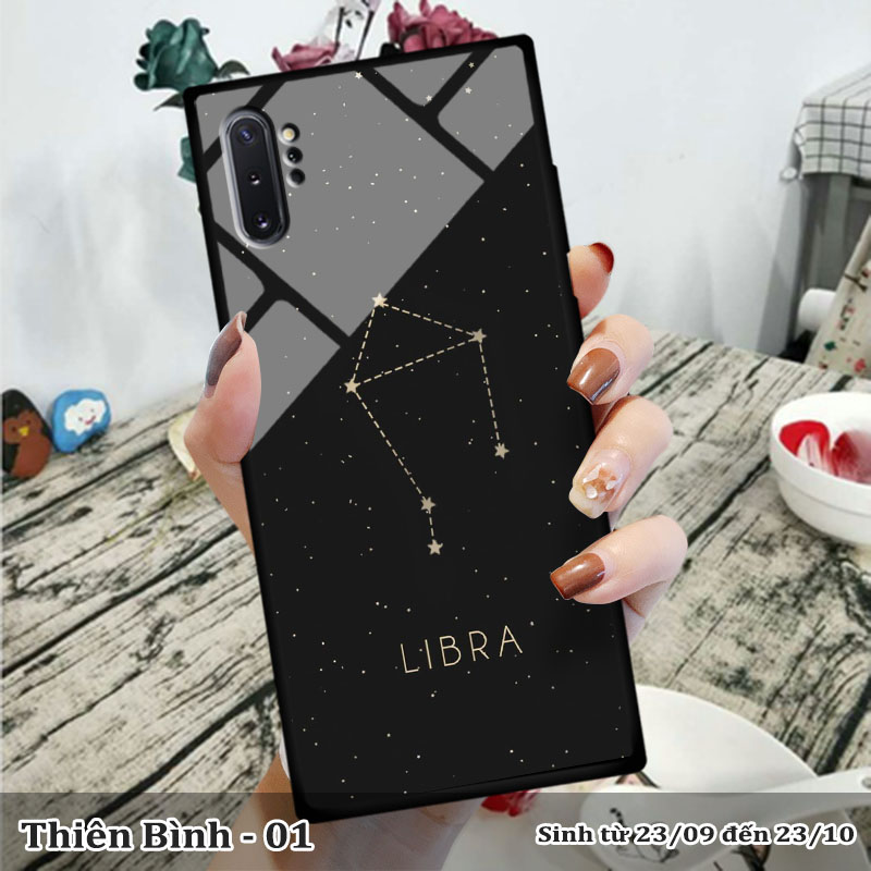Ốp kính Samsung Note 10 Plus in cung hoàng đạo