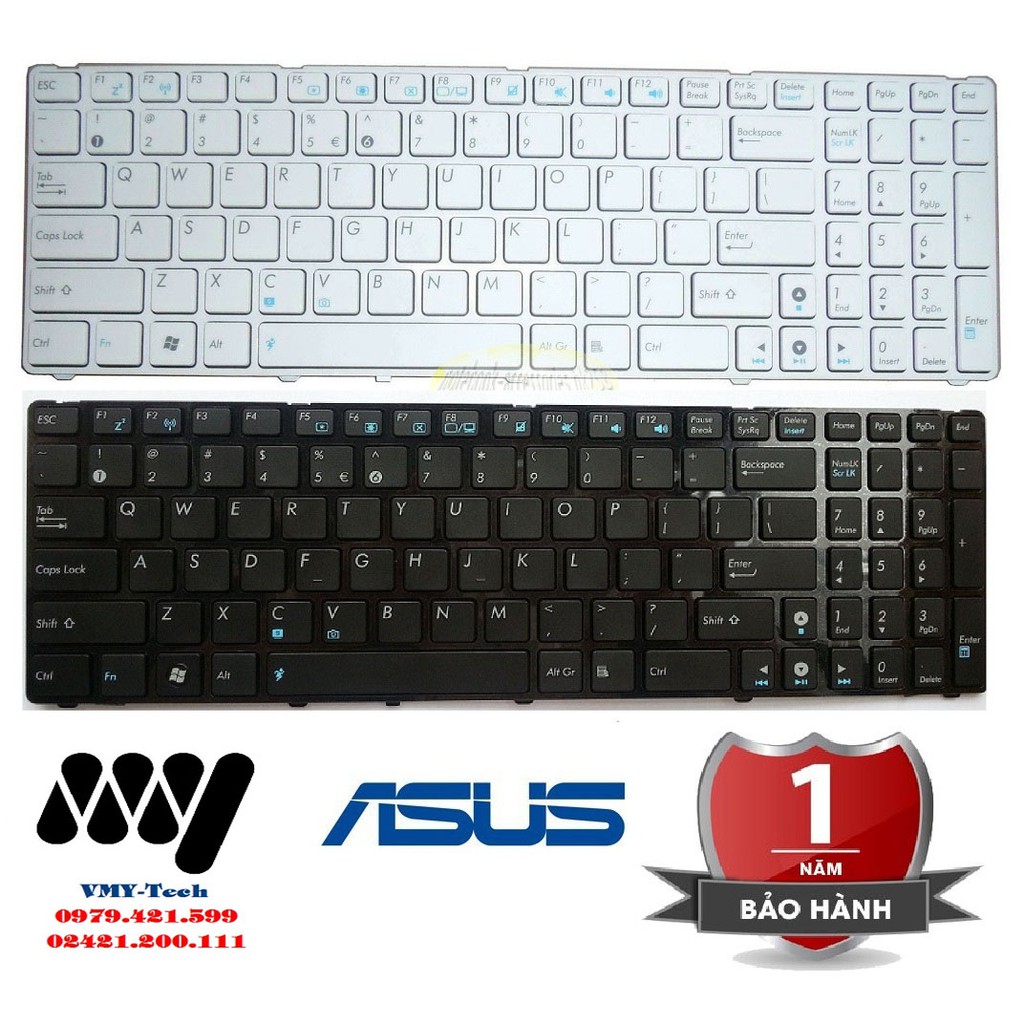 Bàn phím laptop asus K52 K53 K53E K53S K53SD K53SJ K53SV G51 G60 X53 X73
