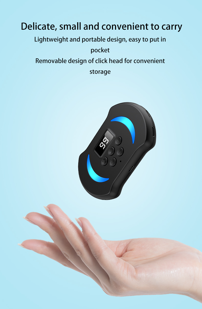 Auto Clicker Mobile Phone Screen Clicker  G40 8 head 199 level live stream Adjustable Speed Auto Tap Ring Grip Clicker like Physical Simulation Finger Click Device Screen Auto Clicker head
