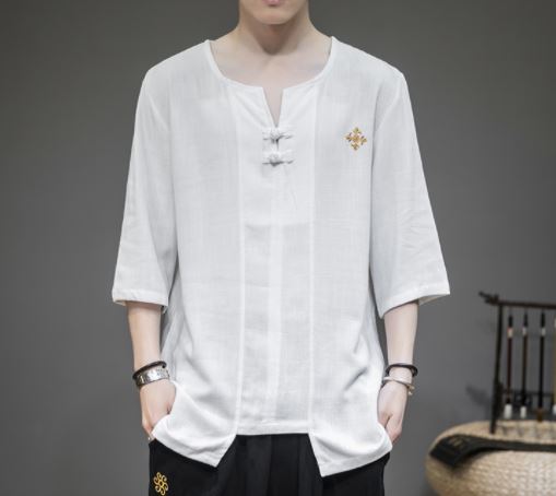 Áo Linen Nam Xẻ Tà