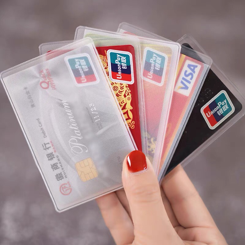 Combo 10 túi bọc thẻ căn cước, đựng thẻ ngân hàng, vỏ bọc bảo quản thẻ cccd atm, thẻ sinh viên , thẻ tín dụng, phù hợp với nhiều đối tượng-Túi đựng thẻ trong suốt, dễ dàng giúp bạn xác định thẻ bạn mong muốn