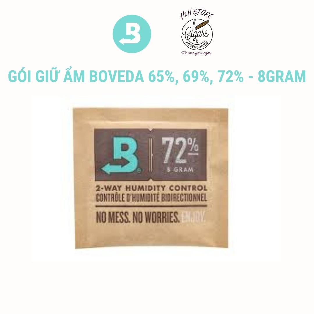 Boveda gói giữ ẩm 2 chiều - 65%, 69% và 72% - Gói bé 8 GRAM (3-10 điếu)