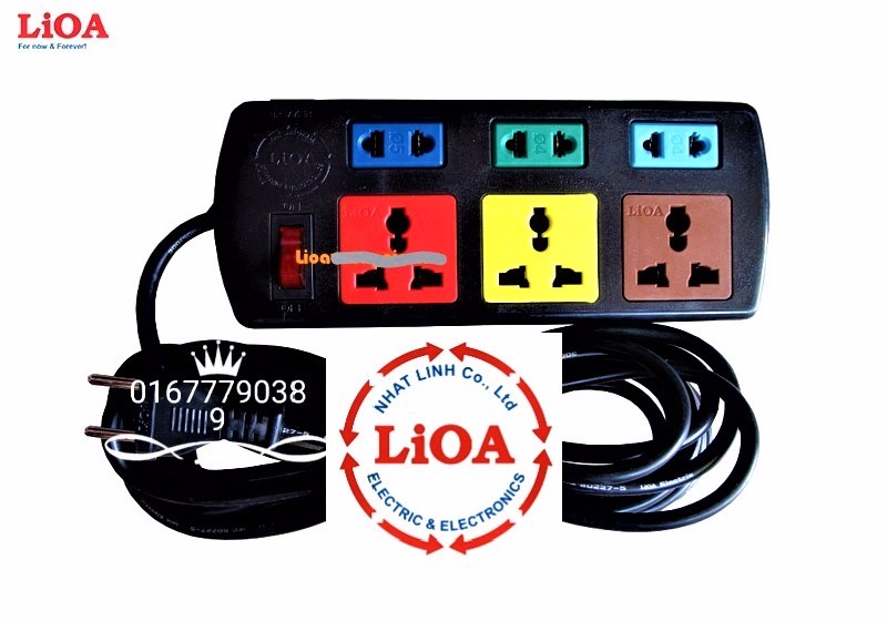 [HCM]ổ cắm điện lioa 6 lỗ cắm dài 3m