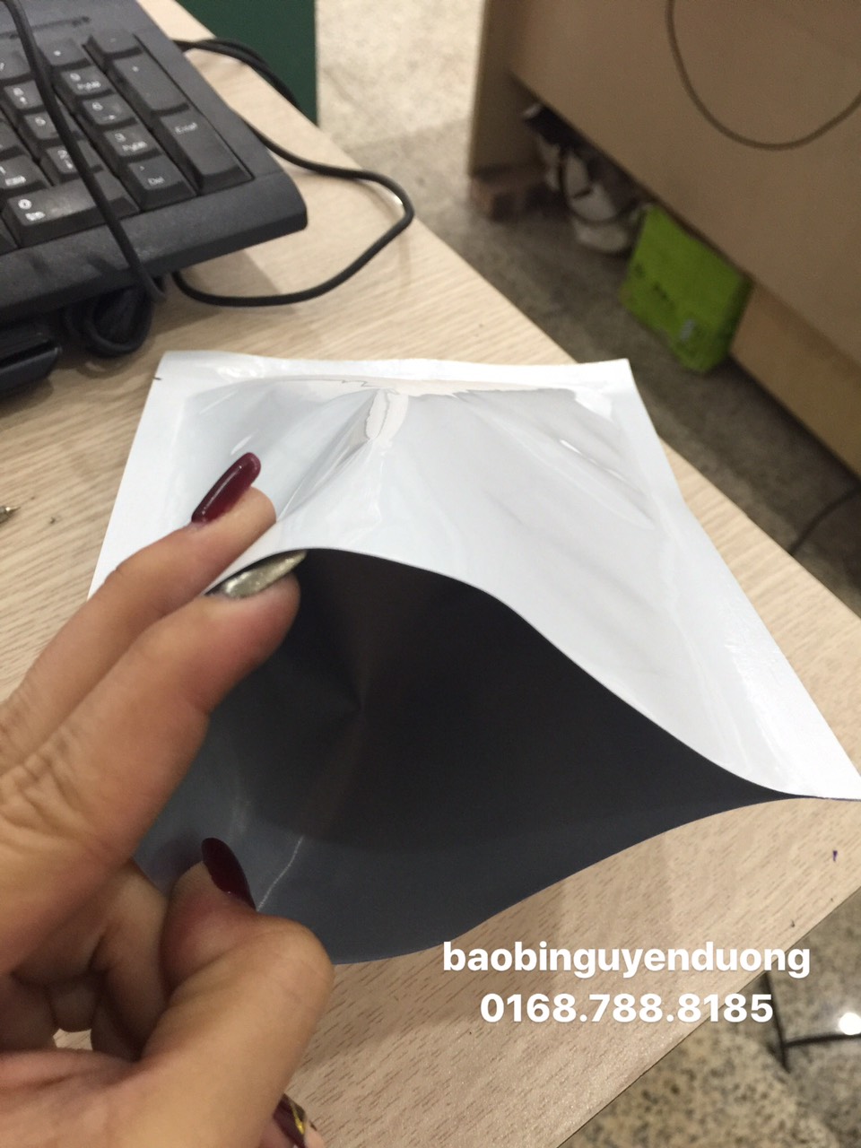 1kg Túi ba biên 2 mặt sữa