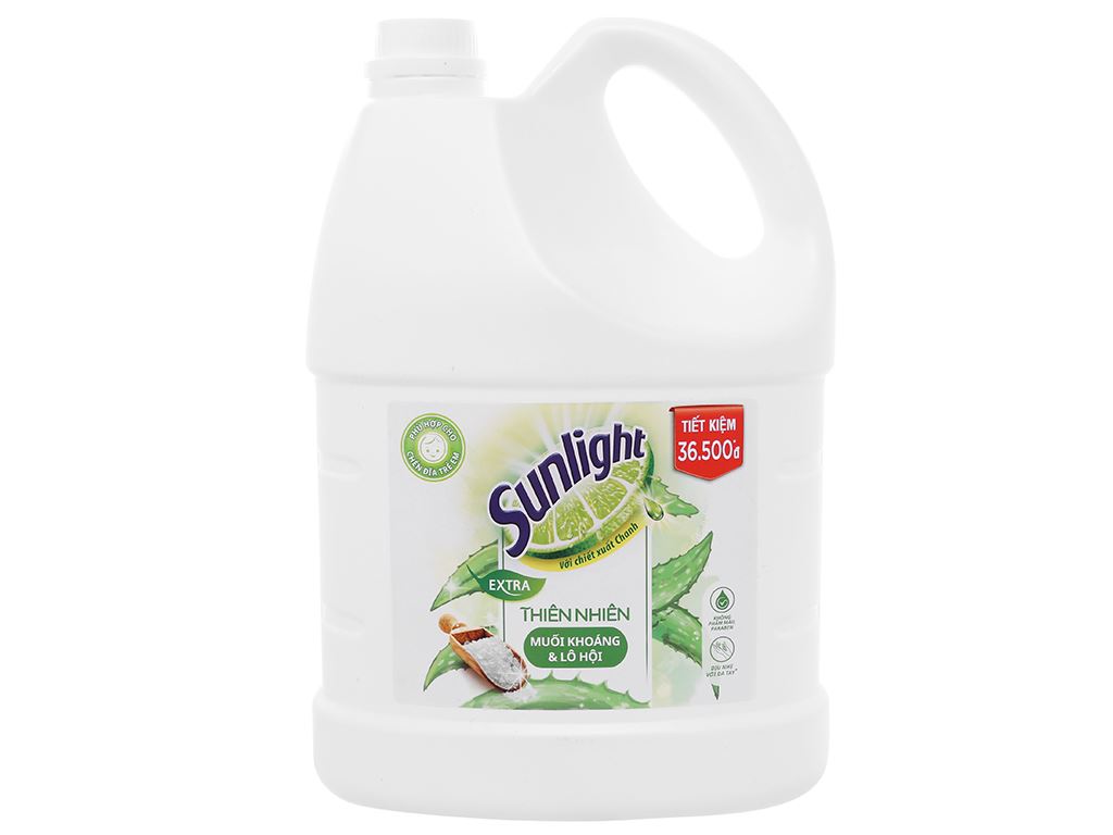 Rửa bát Sunlight can 3,8/3,6Kg - Can trắng 3.6Kg