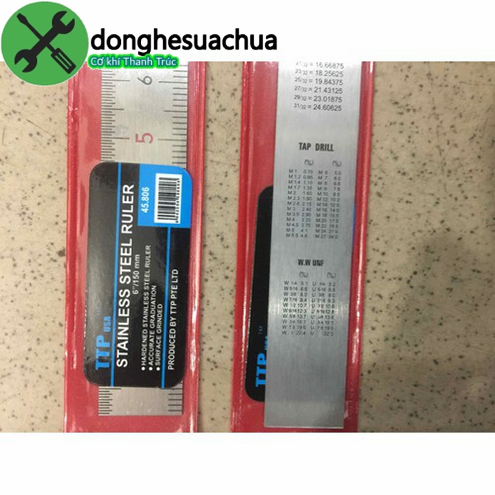 [HCM]Thước lá TTPusa TTP230-45806 150mm (15cm)