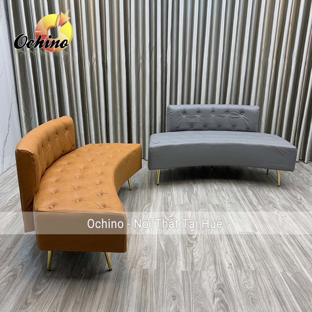 (FREESHIP) Ghế Sofa Nguyệt Để Phòng Khách Bọc Da Cao Cấp 1m4 (Hàng Sẵn)