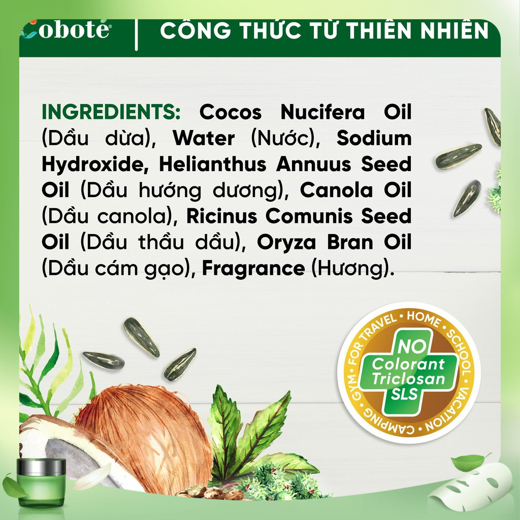 Xà phòng lá rửa tay Coboté 30g
