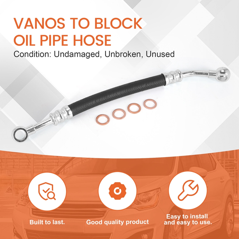 Engine Vanos Oil Line with 4 Rings 11361705532 for BMW E36 E46 E39 E60 X3 X5 Z4