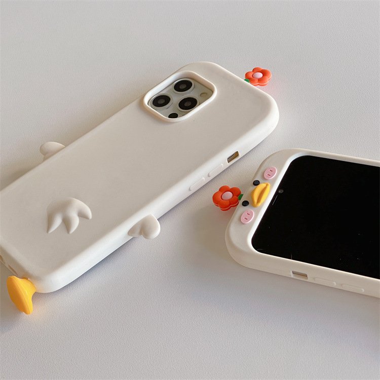 Ốp iphone full viền Vịt ngốc silicon
