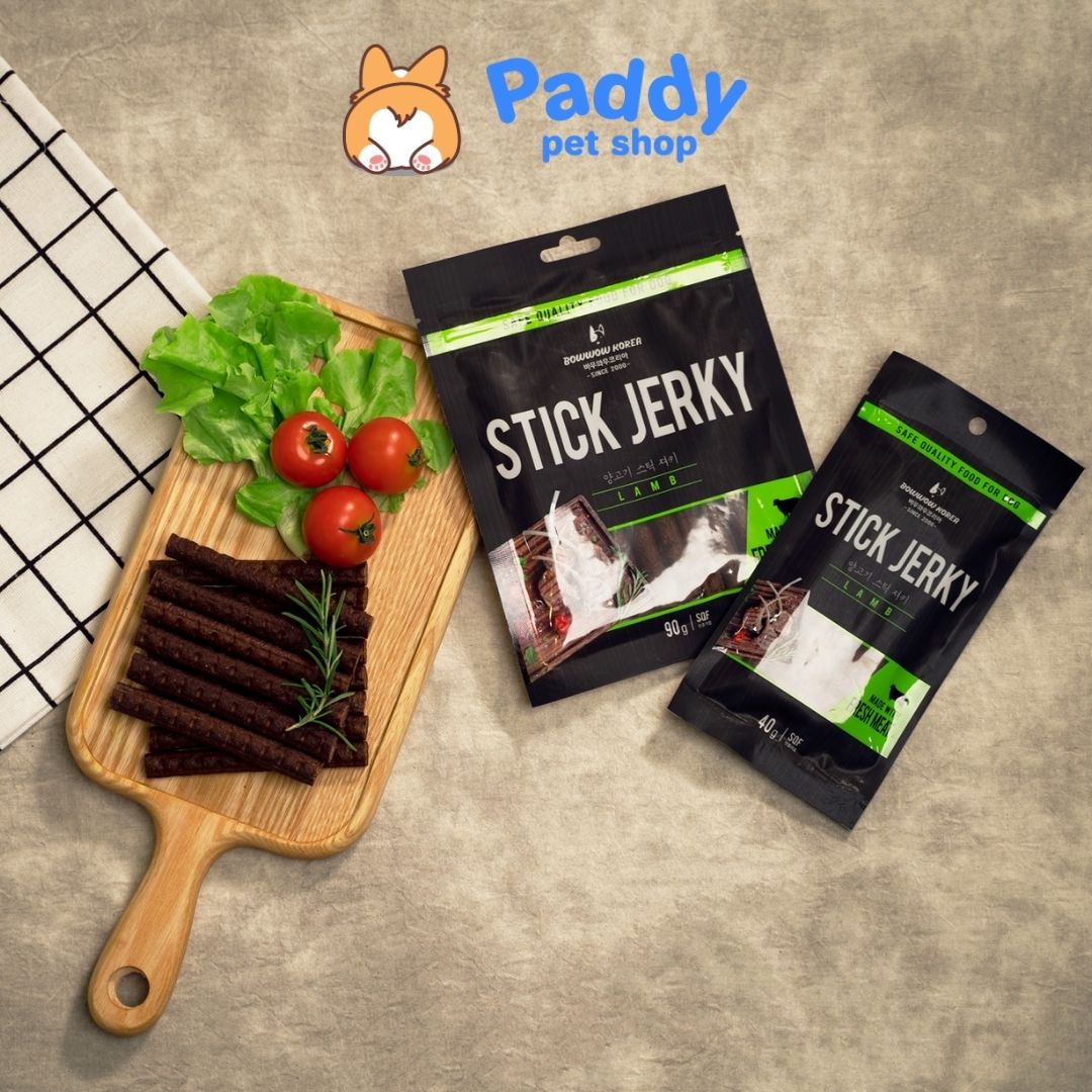 Bánh Thưởng Cho Chó Thịt Cừu Que BowWow Stick Jerky