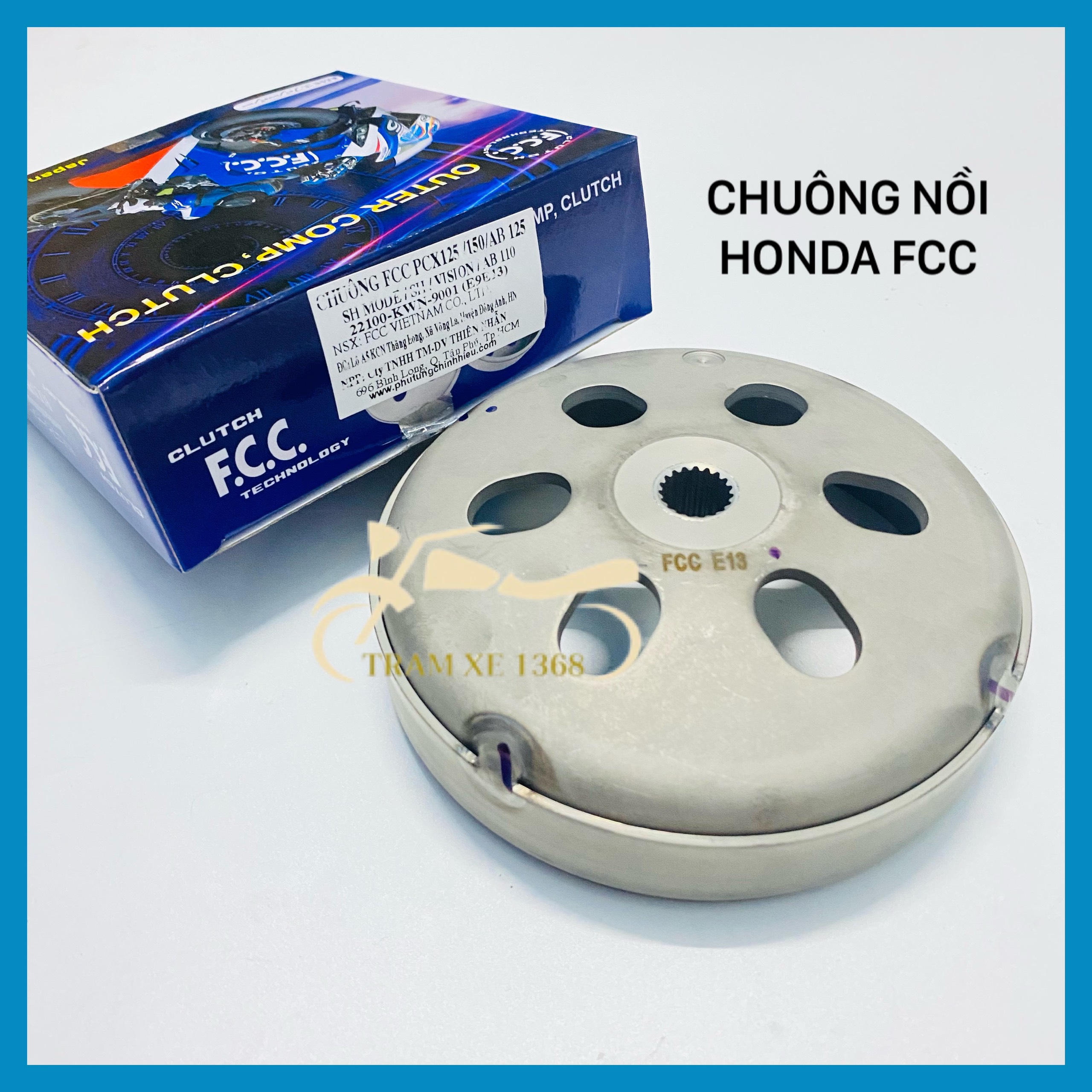 Chuông Nồi FCC cho các dòng xe Honda Ab AirBlade Vairo PCX SH Click Lead SH Mode hàng mới zin chính hãng