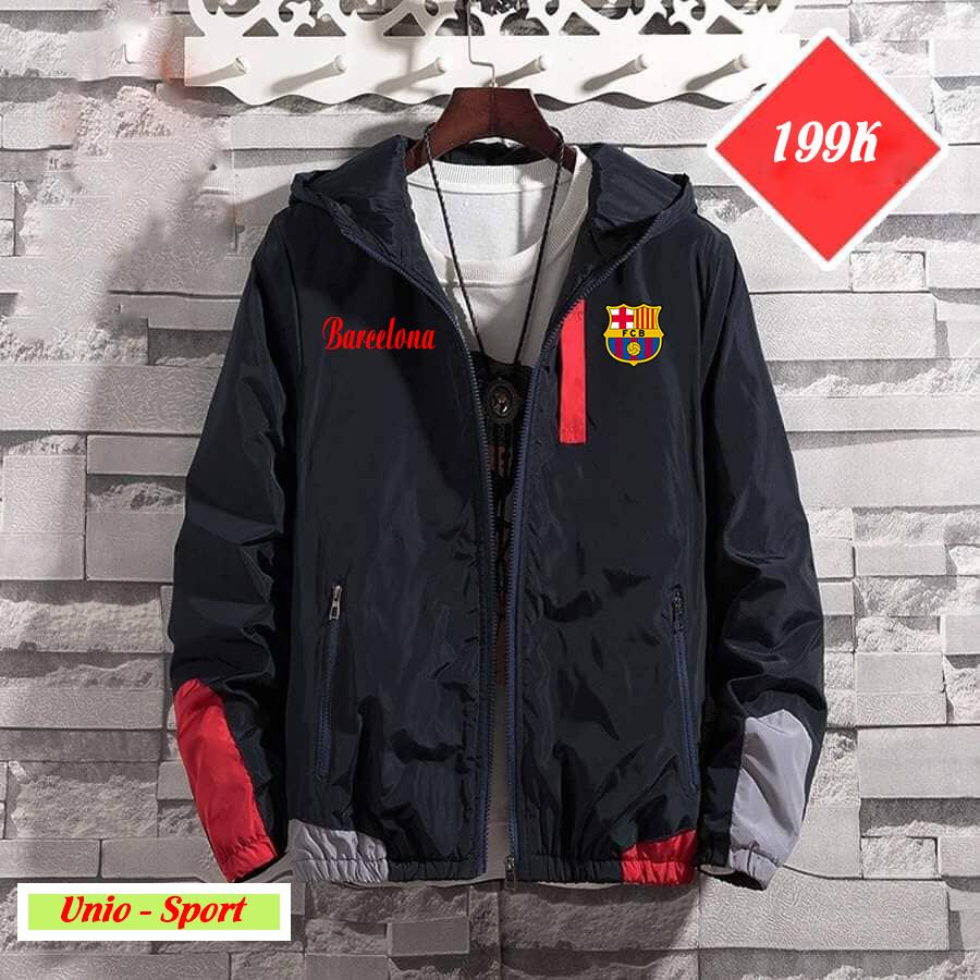 Áo khoác gió CLB Barca đủ màu