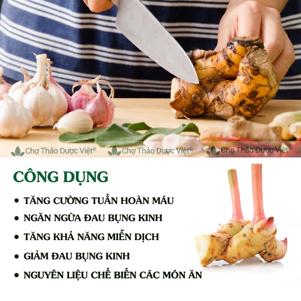 Bột riềng nguyên chất 100g (Bột củ riềng sấy khô,nghiền mịn,gia vị nấu ăn) - Chợ Thảo Dược Việt