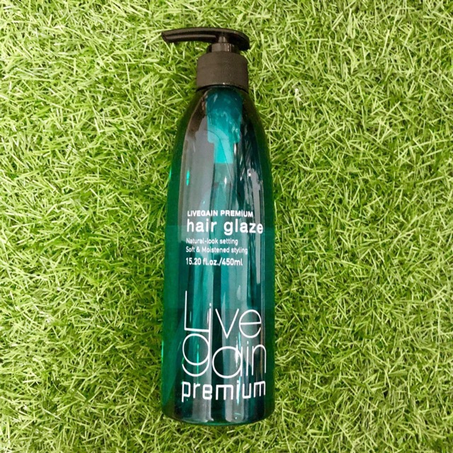 Livegain Premium Hair Glaze Soft Gel for Korean natural hairline 450ml - Green