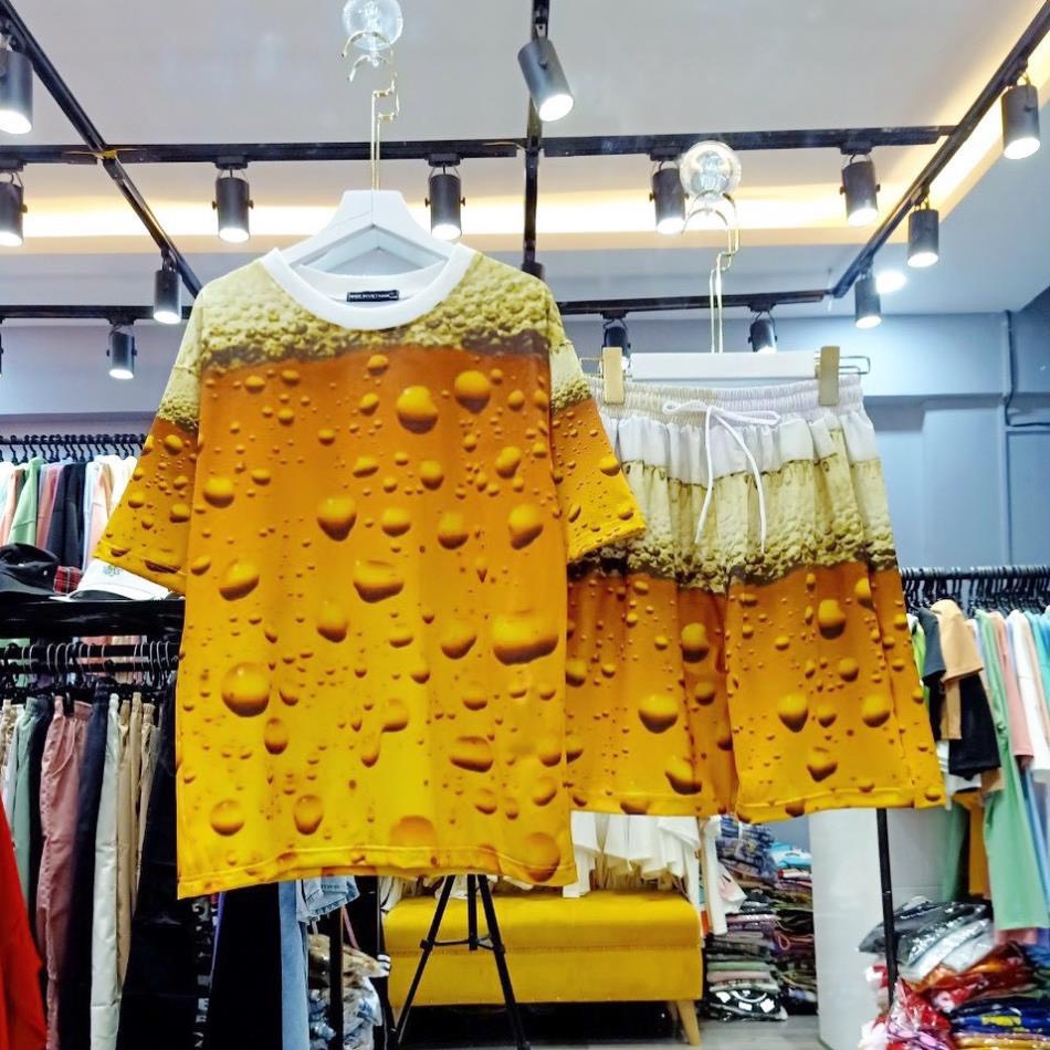 Đồ bộ nam BỌT BIA MẪU MỚI 🚚 FREESHIP 🚚 Set bộ thể thao nam nữ THỜI TRANG ĐỘC LẠ  cá tính tập gym mặc nhà gồm áo thun và quần short đùi SIÊU MÁT MÙA HÈ- g9_shop