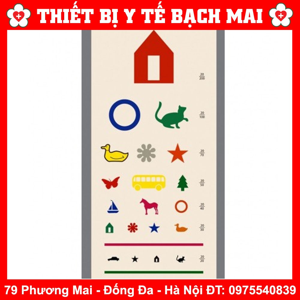 Bảng thử thị lực hình con vật