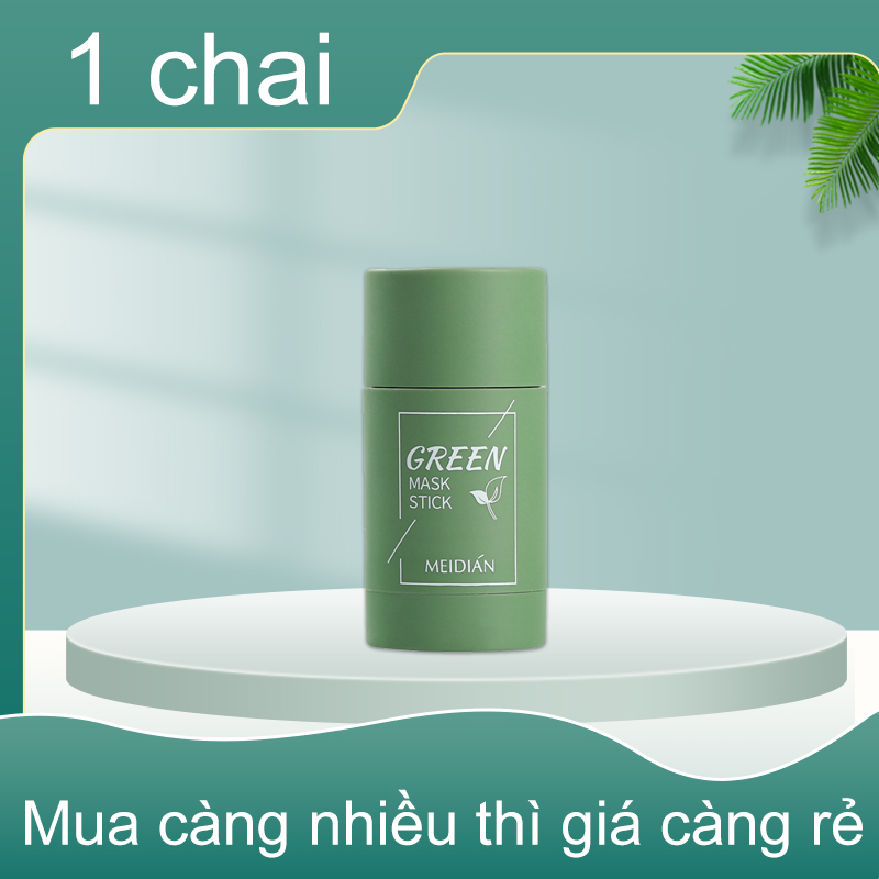 Green mask stick loại bỏ mụn đầu đen chăm sóc da mặt se khít lỗ chân lông sáng da,mặt nạ bùn trà xanh làm sạch sâu mụn đầu cen kiểm soát lỗ chân lông dưỡng ấm chiết xuất tự nhiên mặt nạ đất sét 40g