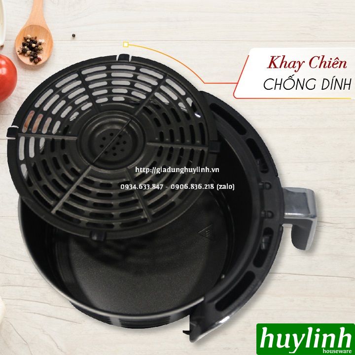 [HCM]Nồi chiên không dầu Magic Korea A-802 - 4.6 lít [Đỏ - Đen]