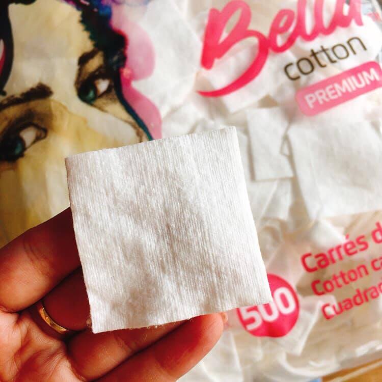 Bông Cotton Tẩy Trang Bella Cotton Premium (500 miếng)