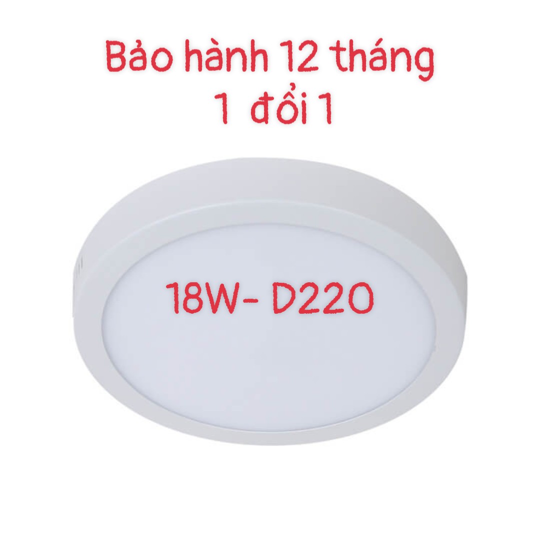 Đèn ốp trần 18W tròn- đèn led ốp nổi trần