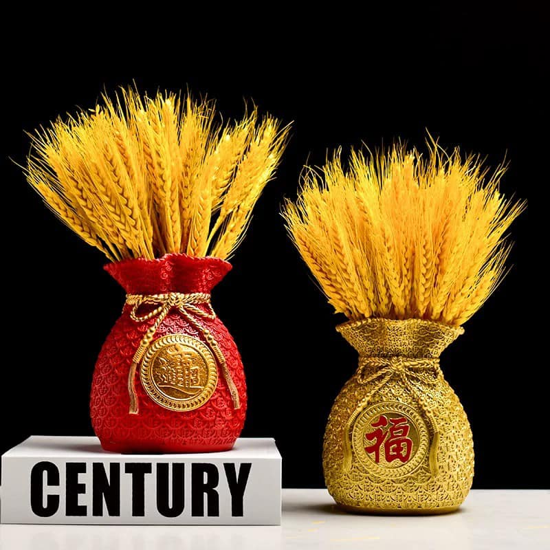(Dried Barley) Bông Lúa Mạch Trang Trí, Bông Lúa Vàng Tài Lộc, Bó Lúa Mạch Trang Trí (Bông Lúa Bó 100 Bông)