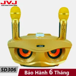 [HCM]Loa hát karaoke Bluetooth JVJ SD306 kèm 2 micro - Micro Không dây hỗ trợ hiệu ứng âm thanh công suất loa lớn Bass cực chuẩn hỗ trợ cổng cắm thẻ nhớ jack 3.5mm tương thích với mọi thiết bị BH 6T