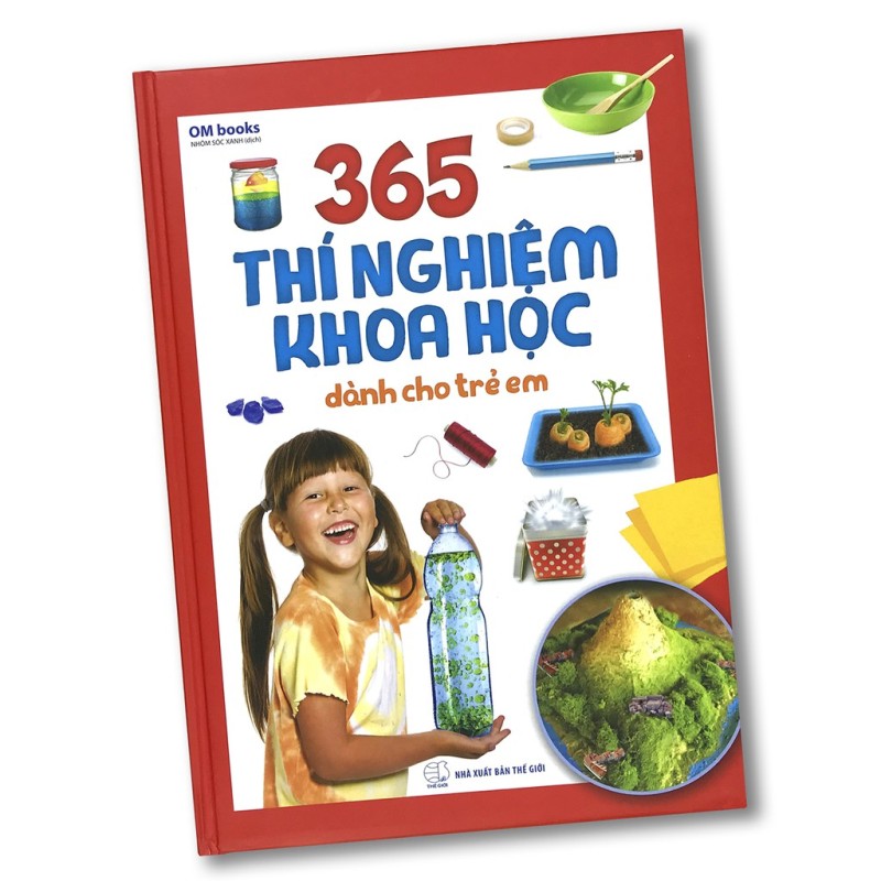 Sách - 365 thí nghiệm khoa học dành cho trẻ em Tặng Truyện Song Ngữ