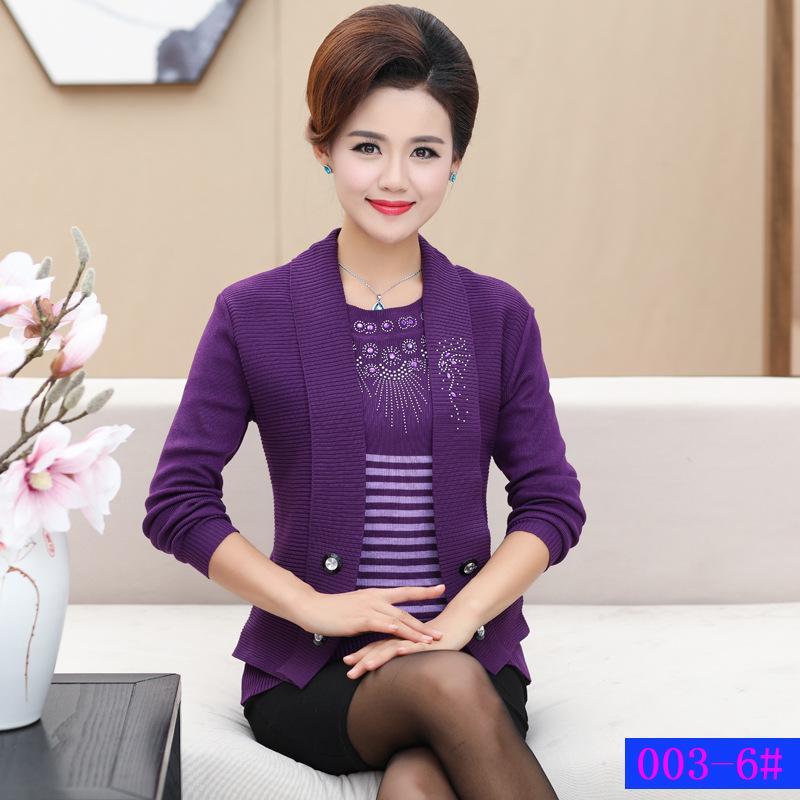 Áo Len Nữ Cho Mẹ Giả Vest, Áo Khoác Trung Tuổi Nữ, Thời trang Trung Niên Nữ Đẹp Cap Cấp