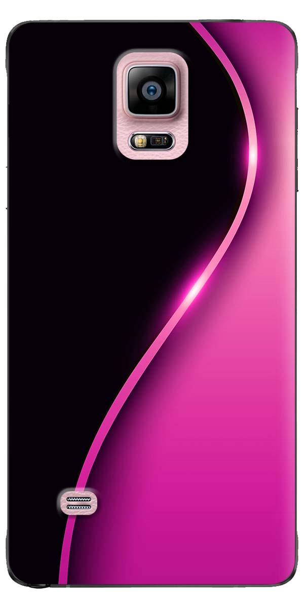 Ốp lưng dành cho Samsung Galaxy Note 4, Note 5, Samsung Note 8, Note 9 mẫu Đường cong chữ S hồng