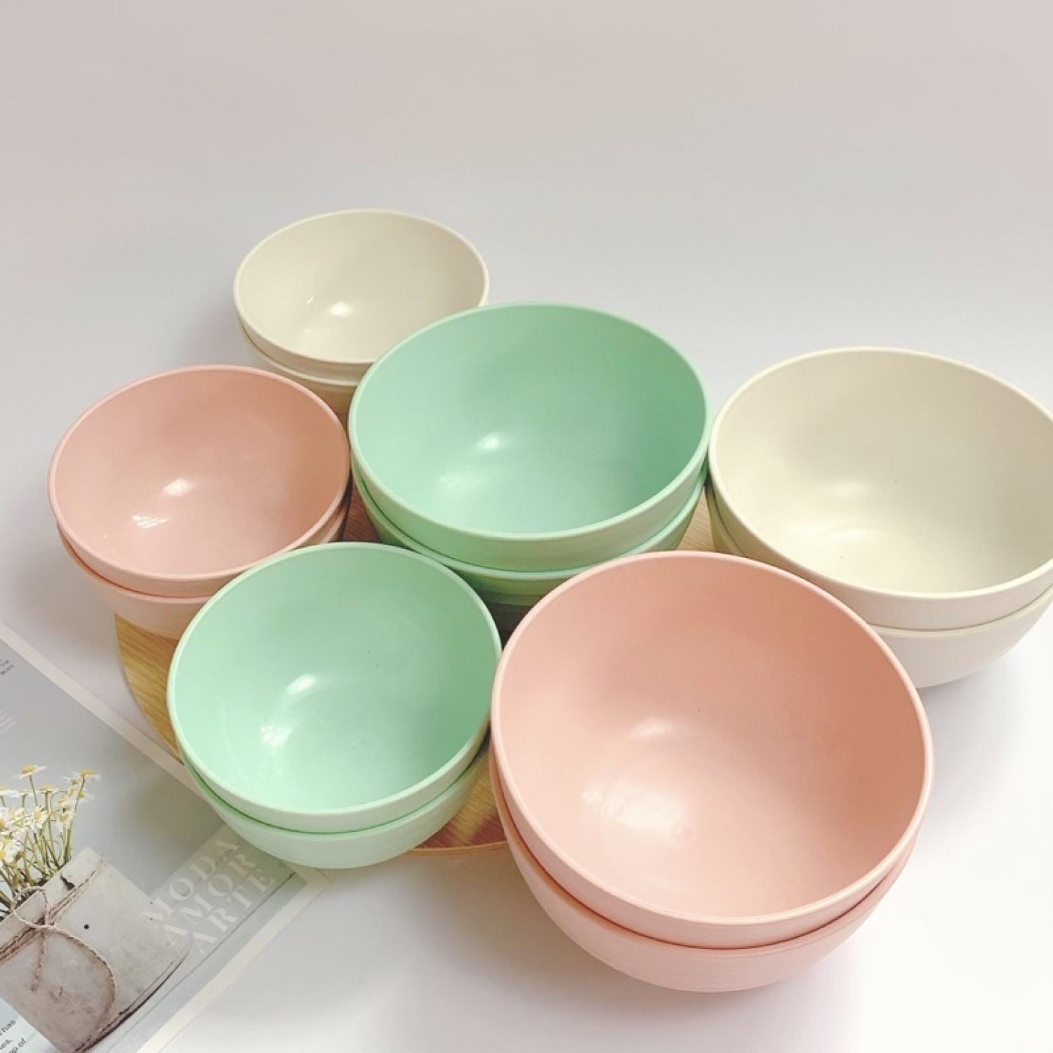 [FLASH SALE 9K] Bát Lúa Mạch , Chén Lúa Mạch Kiểu Dáng Đẹp Thân Thiện Với Môi Trường