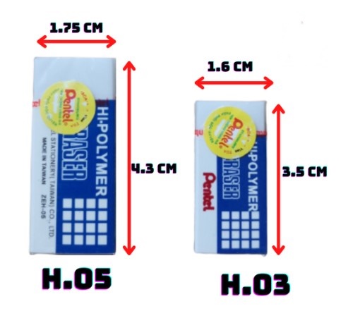 Gôm bút chì Pentel H.03 H.05