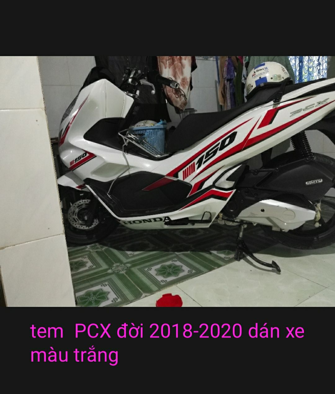 [HCM]tem PCX 2018-2020 dán xe ( đen - trắng ) chất liệu cao cấp