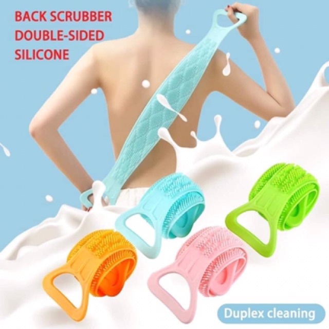 Dây Chà Lưng Silicon ngăn viêm da , mụn lưng ,Massage Silicone Khăn Tắm Tẩy Tế Bào Chết 70cm dành cho Nam và Nữ