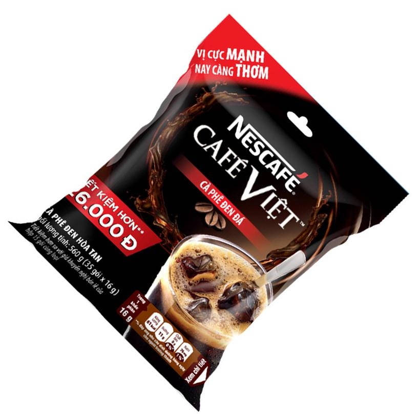 Cà phê đen hòa tan Nestle việt cà phê đen đá ( Túi 35 gói x 16g)