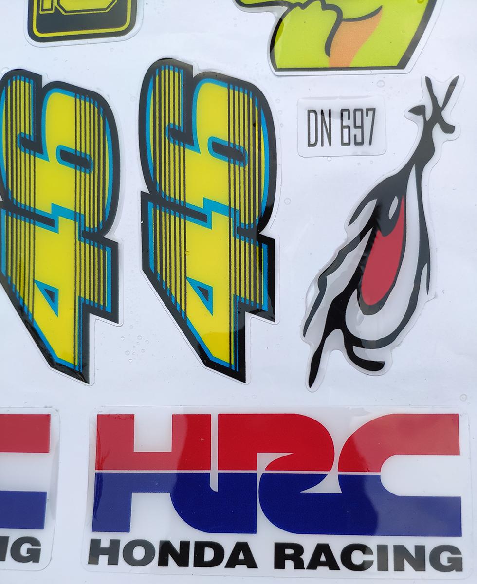 [HCM]Bộ decal Rồng Pika HRC 46 dán xe máy (DN 697)